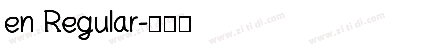 en Regular字体转换